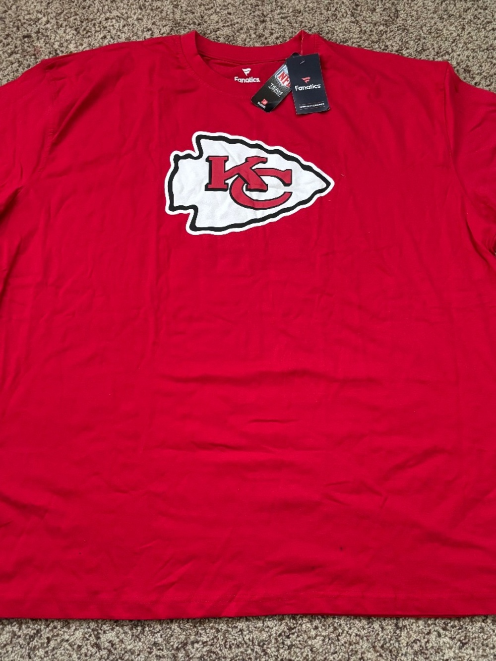 Kansas City Chiefs Big and Tall Fanatics Men's Patrick Mahomes Red Player Name a